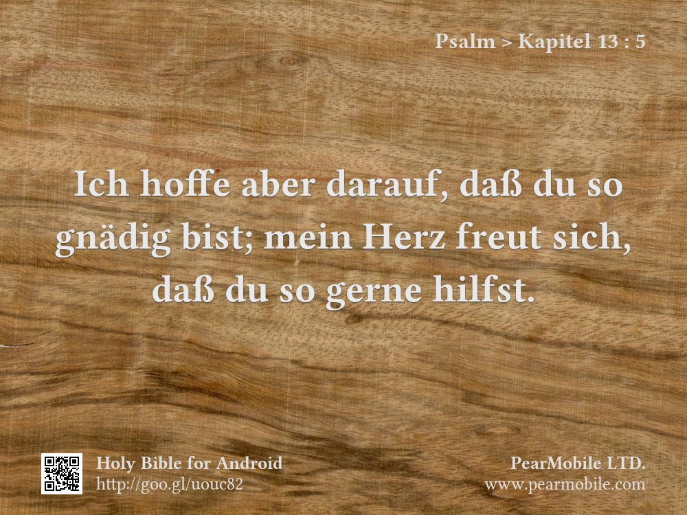 Psalm, Kapitel 13:5